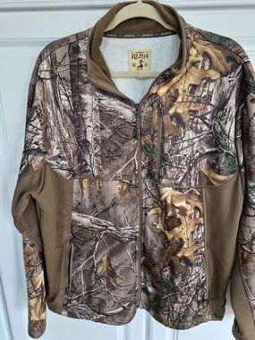 RedHead Men’s Realtree Camo Zip Jacket - Brown LARGE